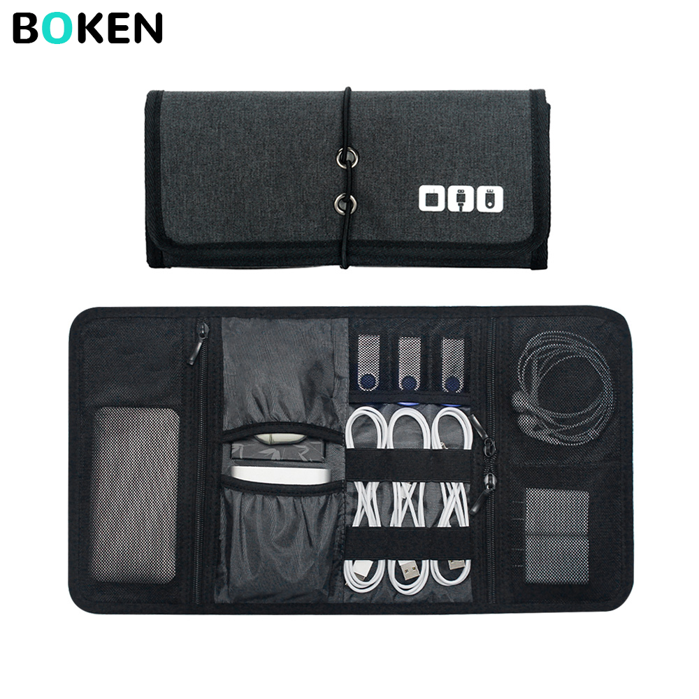 Office Tech Backpack - Tech Organizer Bag Cable Storage Case