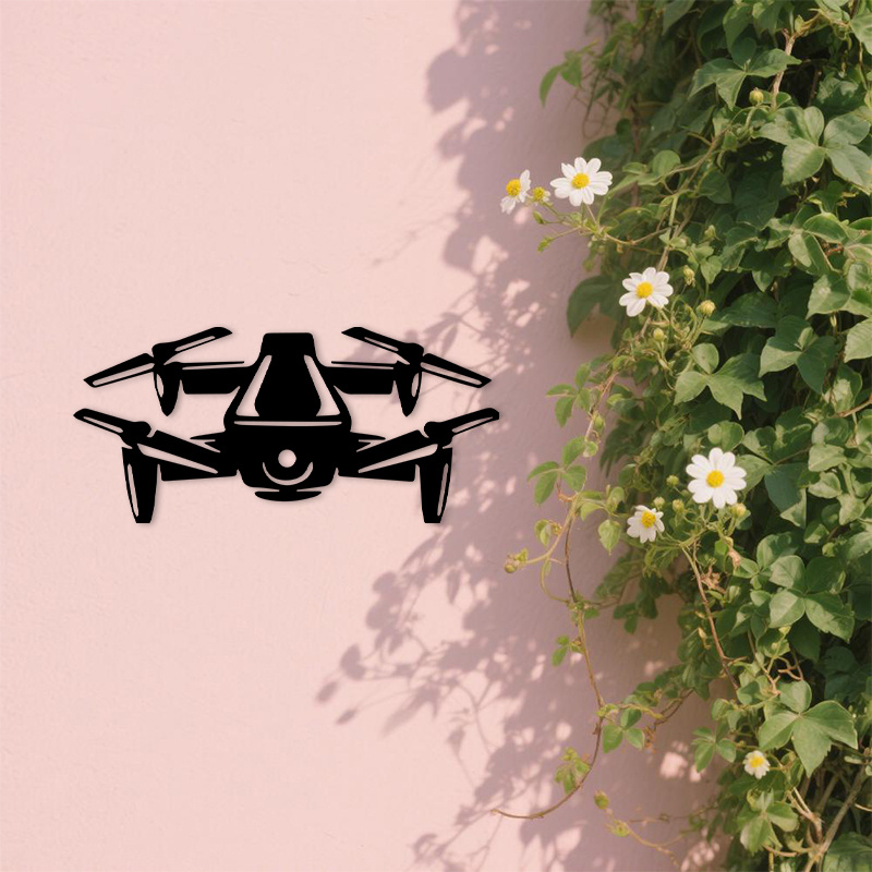 Tech Office Wall Art - 2D Flat Drone Iron Wall Art