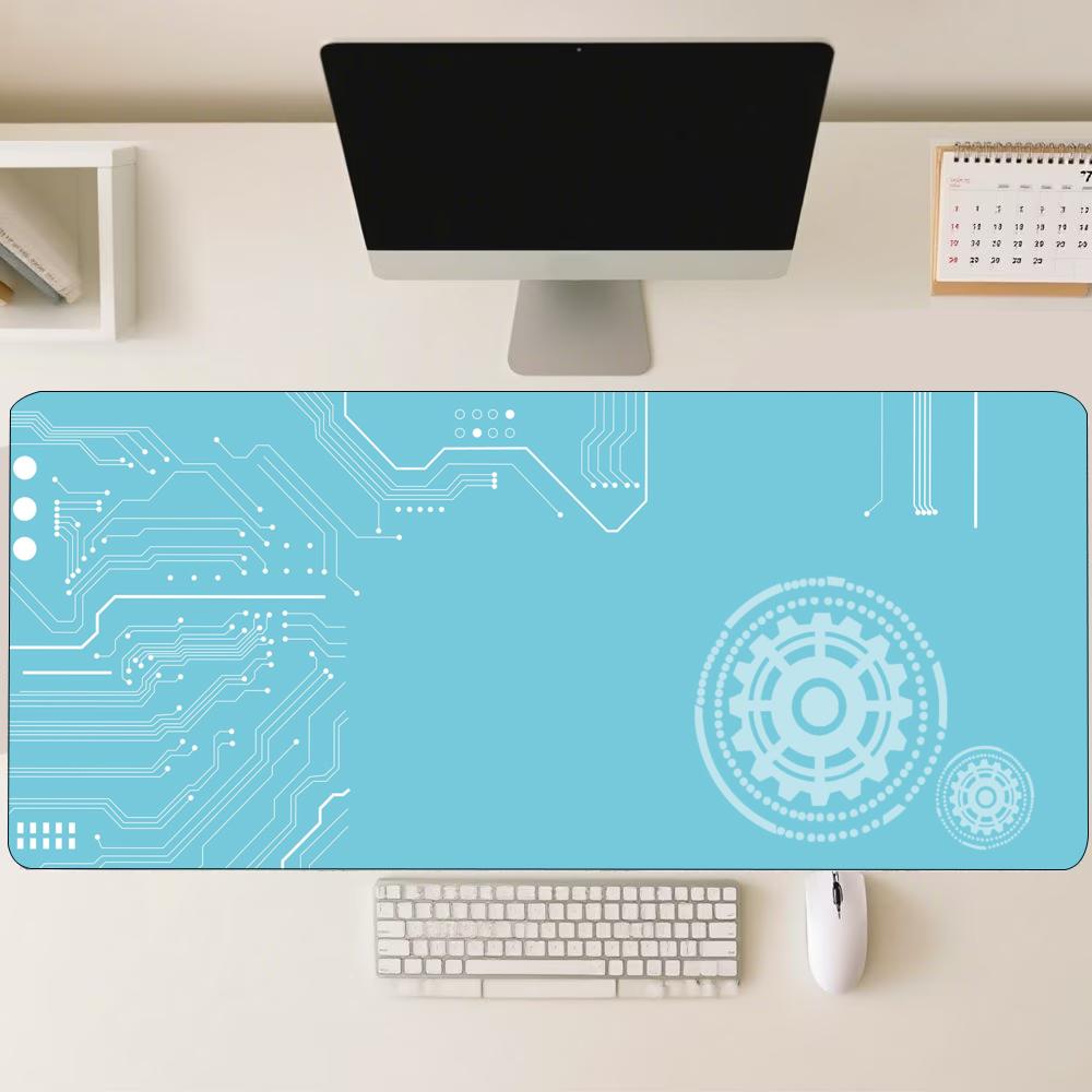 Blue Tech Circuit Gear Pattern - Office Tech Gear ulasan dan harga