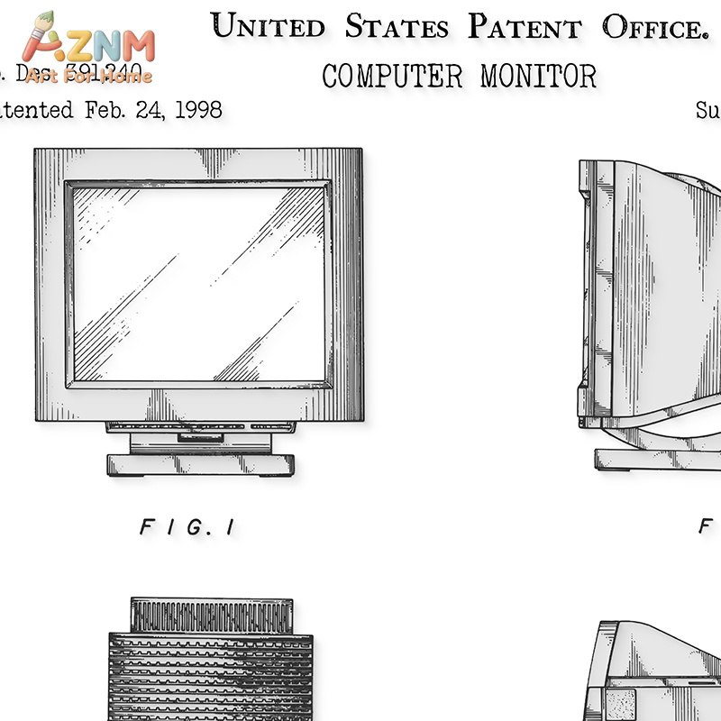 AZNM Computer Motherboard Pate - Tech Office Wall Art ulasan dan harga