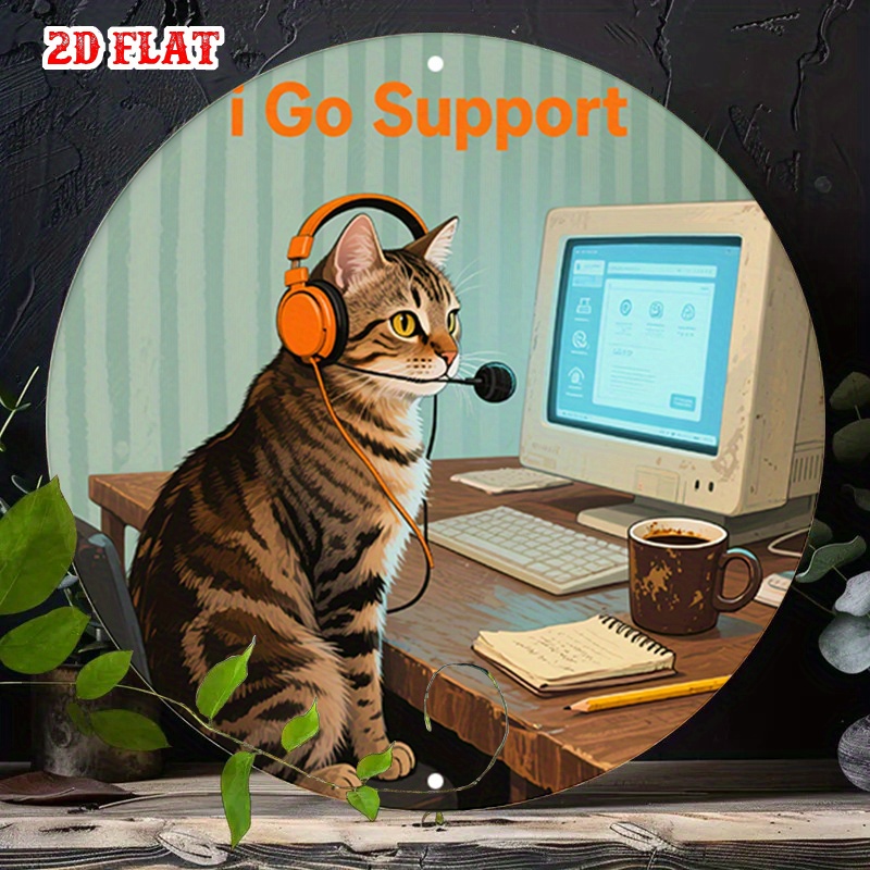 CIFBUY 2D Flat Funny Tech Supp - Tech Office Wall Art ulasan dan harga