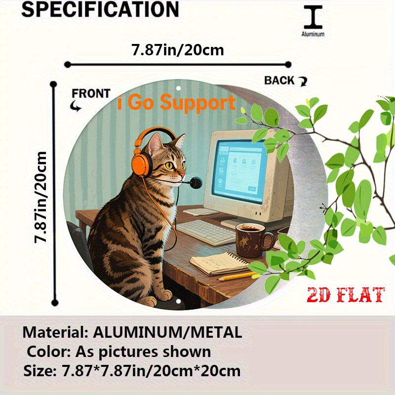CIFBUY 2D Flat Funny Tech Supp - Tech Office Wall Art ulasan dan harga
