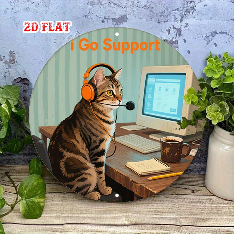 CIFBUY 2D Flat Funny Tech Supp - Tech Office Wall Art ulasan dan harga