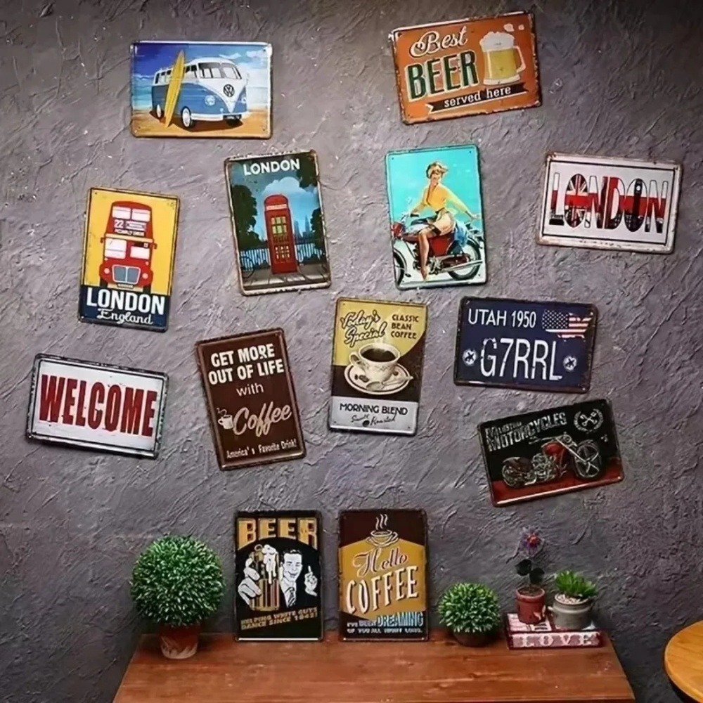 CIFBUY Retro Industrial Alumin - Tech Office Wall Art ulasan dan harga