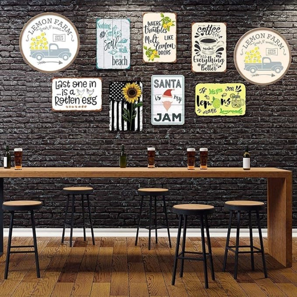 CIFBUY Retro Industrial Alumin - Tech Office Wall Art ulasan dan harga
